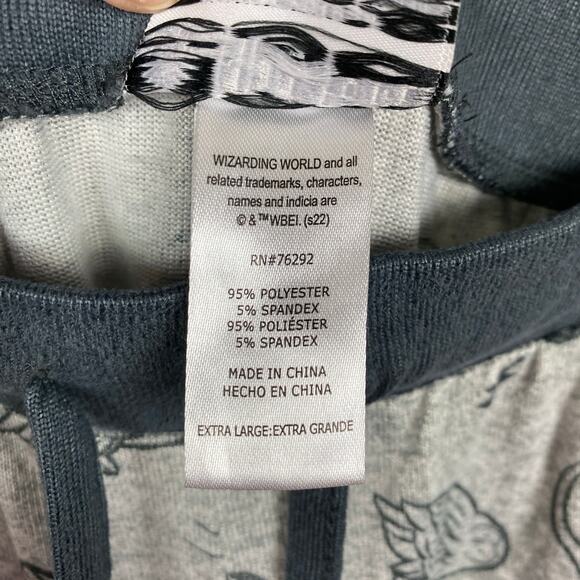 The Wizarding World Of Harry Potter Gray Icon Print Pajama Set Sz.XL - Picture 15 of 15